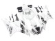 2006-2007 Yamaha YZF 600 R6 Motorcycle Fairings - White Glossy Black Motul Michelin UK