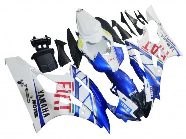 Buy 2006-2007 Yamaha YZF 600 R6 Motorcycle Fairings - White Blue Red Fiat Motul Michelin UK