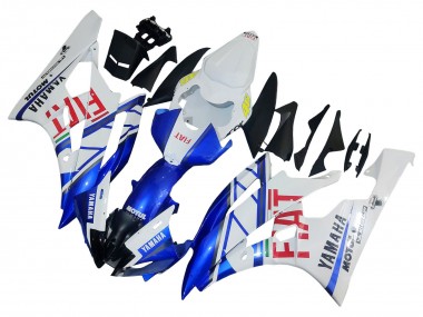 Buy 2006-2007 Yamaha YZF 600 R6 Motorcycle Fairings - White Blue Red Fiat Motul Michelin UK