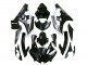 2006-2007 Yamaha YZF 600 R6 Motorcycle Fairings - Glossy Black Matte Black White Motul Michelin UK