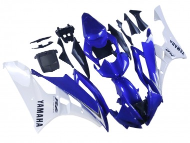 Buy 2006-2007 Yamaha YZF 600 R6 Motorcycle Fairings - White Blue Black UK