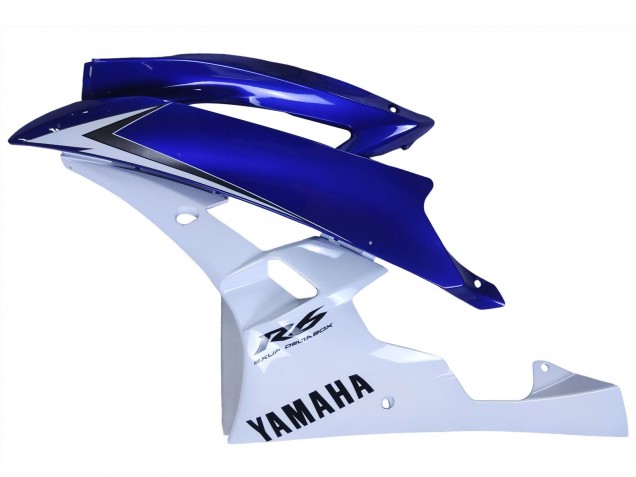 2006-2007 Yamaha YZF 600 R6 Motorcycle Fairings - White Blue Black UK