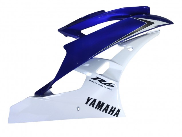 2006-2007 Yamaha YZF 600 R6 Motorcycle Fairings - White Blue Black UK
