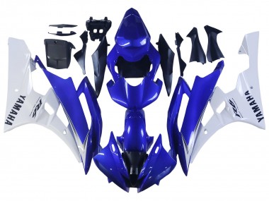 Buy 2006-2007 Yamaha YZF 600 R6 Motorcycle Fairings - White Blue Black UK