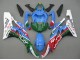 2006-2007 Yamaha YZF 600 R6 Motorcycle Fairings - Blue Green White Red Dunlop Michelin Motul UK