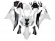 2006-2007 Yamaha YZF 600 R6 Motorcycle Fairings - White Matte Black UK