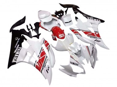 Buy 2006-2007 Yamaha YZF 600 R6 Motorcycle Fairings - White Red Black Motul UK