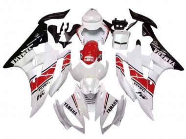 Buy 2006-2007 Yamaha YZF 600 R6 Motorcycle Fairings - White Red Black Motul UK