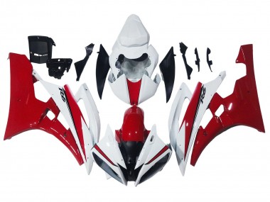 Buy 2006-2007 Yamaha YZF 600 R6 Motorcycle Fairings - White Red UK