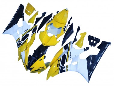 Buy 2006-2007 Yamaha YZF 600 R6 Motorcycle Fairings - Yellow White Glossy Black Motul UK