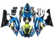 2006-2007 Yamaha YZF 600 R6 Motorcycle Fairings - Blue Neon Green Black Shark UK