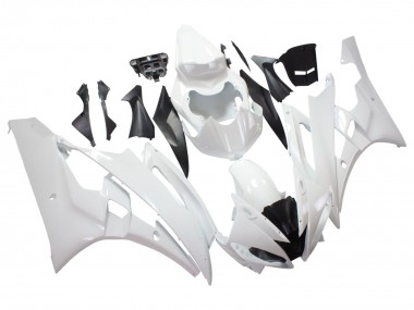 Buy 2006-2007 Yamaha YZF 600 R6 Motorcycle Fairings - White UK