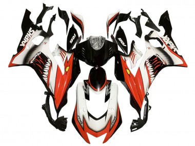 Buy 2017-2025 Yamaha YZF 600 R6 Motorcycle Fairings - White Red Black Shark UK
