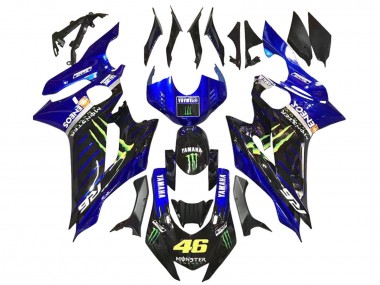 Buy 2017-2023 Yamaha YZF 600 R6 Motorcycle Fairings - Blue Glossy Black Green Monster ENEOS Yamalube UK