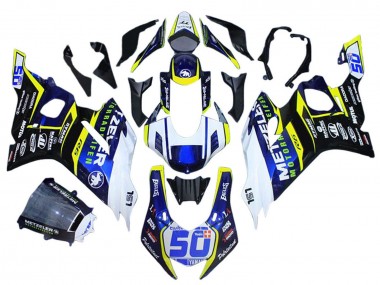 Buy 2017-2025 Yamaha YZF 600 R6 Motorcycle Fairings - White Yellow Blue UK