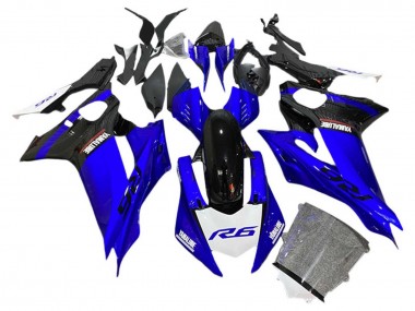 Buy 2017-2025 Yamaha YZF 600 R6 Motorcycle Fairings - Blue Black White UK