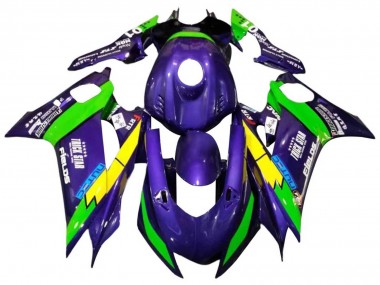 Buy 2017-2025 Yamaha YZF 600 R6 Motorcycle Fairings - Green Purple Yellow Black Trick Star UK