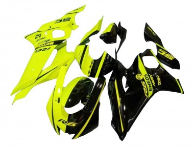 Buy 2017-2025 Yamaha YZF 600 R6 Motorcycle Fairings - Neon Yellow Glossy Black Split UK