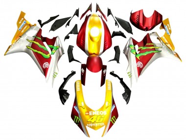 Buy 2017-2023 Yamaha YZF 600 R6 Motorcycle Fairings - Gold Red Green Monster UK