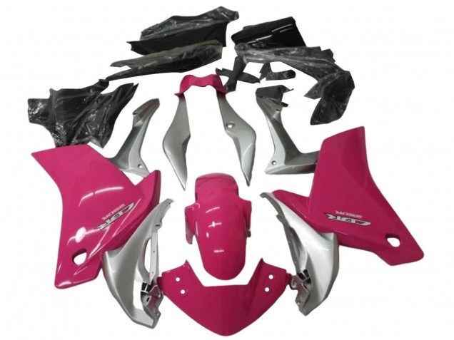 2011-2015 Honda CBR250RR Motorcycle Fairing Kits - Silver Pink UK
