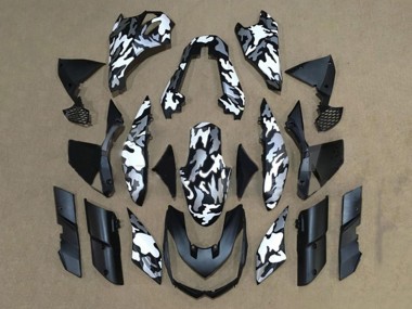 Buy 2010-2013 Kawasaki Z1000 Motorcycle Fairings - Black White Camouflage UK