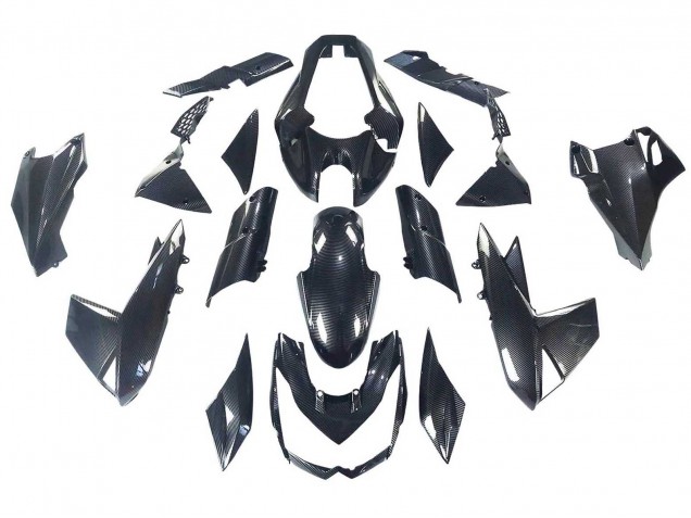 2010-2013 Kawasaki Z1000 Motorcycle Fairings - Black Carbon Fiber UK