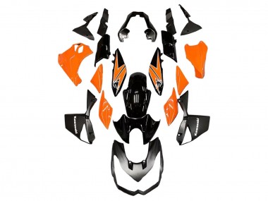 Buy 2010-2013 Kawasaki Z1000 Motorcycle Fairings - Orange Glossy Black UK