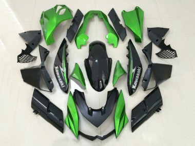 Buy 2010-2013 Kawasaki Z1000 Motorcycle Fairings - Green Glossy Black UK