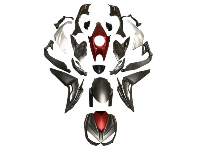 2014-2019 Kawasaki Z1000 Motorcycle Fairings - Silver Red Matte Black UK