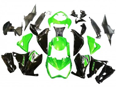Buy 2013-2018 Kawasaki Z800 Motorcycle Fairings - Green Glossy Black UK