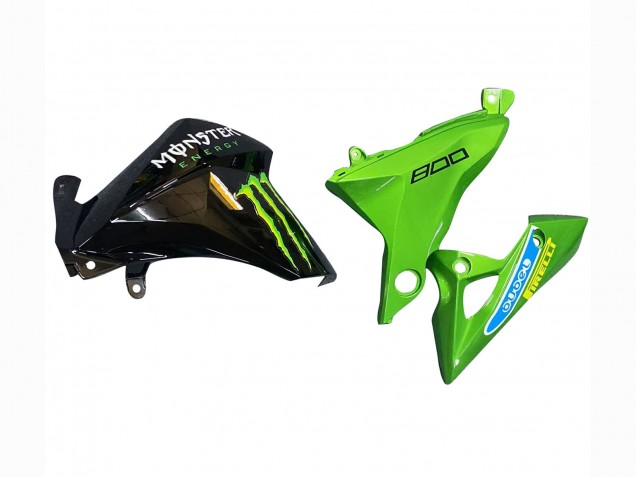 2013-2018 Kawasaki Z800 Motorcycle Fairings - Green Glossy Black Red Yellow UK