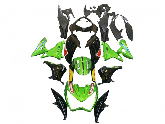 2013-2018 Kawasaki Z800 Motorcycle Fairings - Green Glossy Black Red Yellow UK