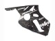 2000-2001 Kawasaki ZX12R Motorcycle Fairings - Glossy Black White Elf Snow UK