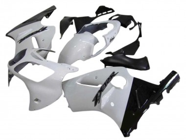 Buy 2000-2001 Kawasaki ZX12R Motorcycle Fairings - White Glossy Black UK