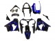 2000-2001 Kawasaki ZX9R Motorcycle Fairings - Glossy Black Blue Flame White UK