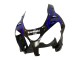 2000-2001 Kawasaki ZX9R Motorcycle Fairings - Glossy Black Blue Flame White UK