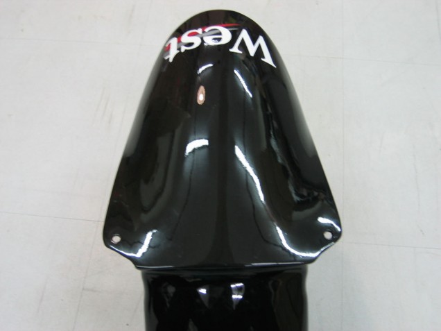 2000-2001 Kawasaki ZX9R Motorcycle Fairings - Glossy Black White West UK