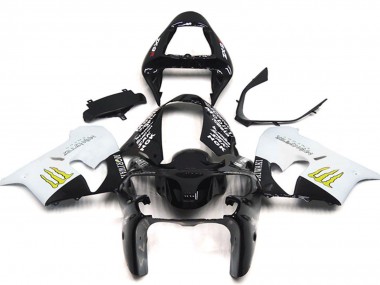 Buy 2002-2003 Kawasaki ZX9R Motorcycle Fairings - White Glossy Black Yellow Monster UK