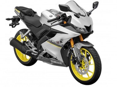 Buy 2018-2024 Yamaha YZF R15 Motorcycle Fairings - Matte Silver Yellow UK