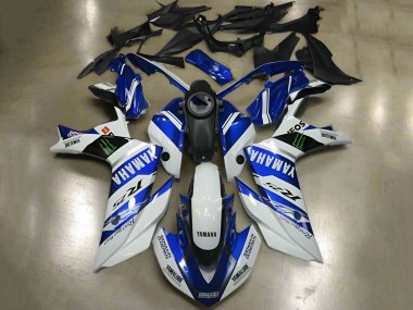 Buy 2015-2018 Yamaha YZF R3/R25 Motorcycle Fairings - White Blue Yamalube ENEOS Monster UK