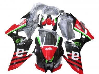 Buy 2009-2015 Aprilia RSV4 1000 Motorcycle Fairings - Red Green Black Stripe UK
