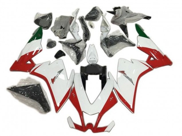 2009-2015 Aprilia RSV4 1000 Motorcycle Fairings - Red White Green UK