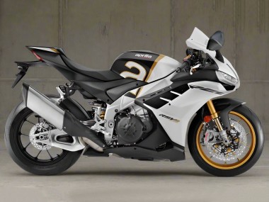 Buy 2021-2024 Aprilia RSV4 1100 Motorcycle Fairings - White Black Gold UK