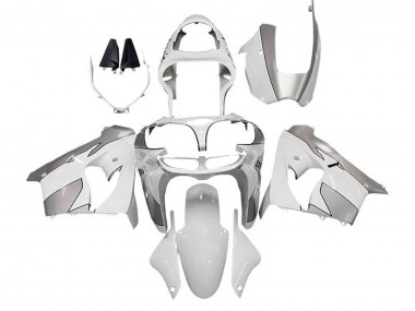 Buy 2000-2001 Kawasaki ZX9R Motorcycle Fairings - White Silver UK