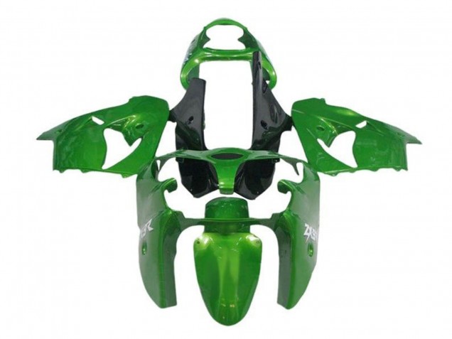 2000-2001 Kawasaki ZX9R Motorcycle Fairings - Green Black UK
