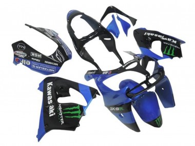 Buy 2000-2001 Kawasaki ZX9R Motorcycle Fairings - Blue Black Green Monster UK