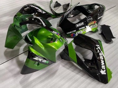 Buy 2002-2003 Kawasaki ZX9R Motorcycle Fairings - Green Black Elf UK