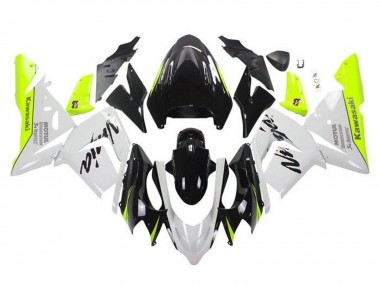 Buy 2004-2005 Kawasaki ZX10R Motorcycle Fairings - White Black Neon Yellow UK