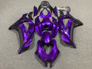 Buy 2011-2015 Kawasaki ZX10R Motorcycle Fairings - Purple Matte Black UK