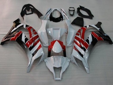Buy 2011-2015 Kawasaki ZX10R Motorcycle Fairings - White Red Black Stripe UK